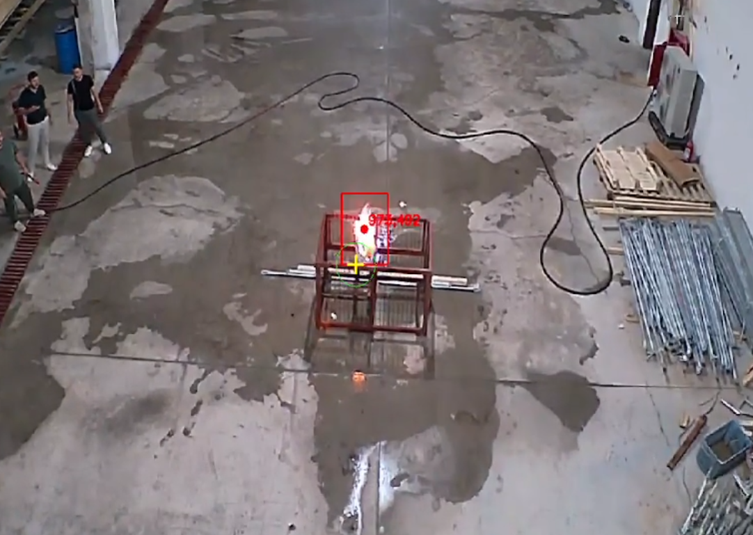 AI fire detection robot